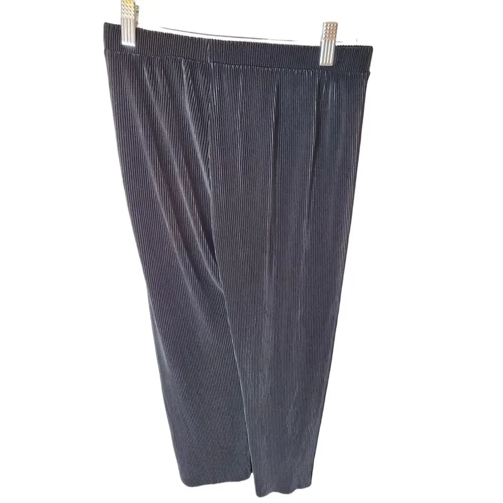 RO & DE Black Ribbed Pull-on Pants, NWOT< XS